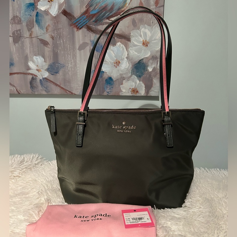 Kate Spade New York Varsity Stripe Maya Tote - Picture 3 of 9